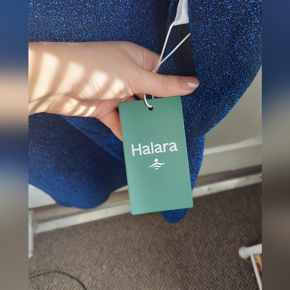 HALARA Sparkling Blue Cutout Back Dress - Picture 6 of 10